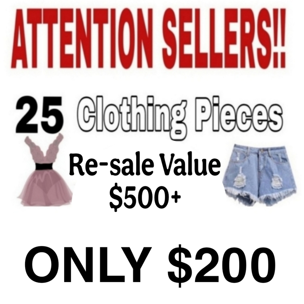 25 clothing pieces for only $200